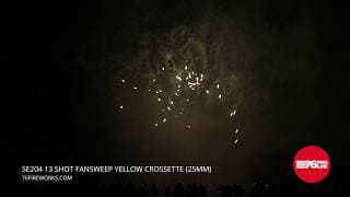 SE204 13s FanSweep Yellow Crossette (25mm)