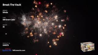 GM879 Break the Vault - 35 shot 500 Gram Cake - Winda Fireworks