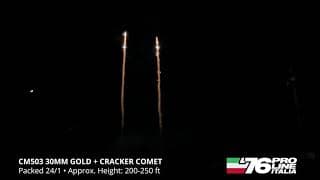 CM503 30MM GOLD + CRACKER COMET