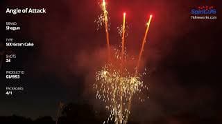 GM993 Angle of Attack - 500 Gram Cake - Shogun Fireworks
