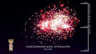 RL228 Supernova Cans - Red, White, and Blue Glitter