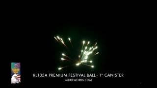 RL105A Premium Festival Balls - 1" Canisters