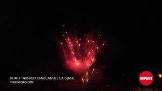 RC401 140s Red Star Candle Barrage