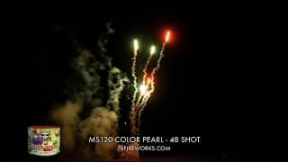 MS120 Color Pearl - 48 Shot - Sky Bacon Fireworks