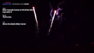 CM320 Silver Cascade Comet w/ R & B Star Mine (30mm No Debris Slider) - 76 Pro Line