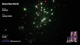 RL299 Brave New World - Canister Shells - Brothers Pyrotechnics