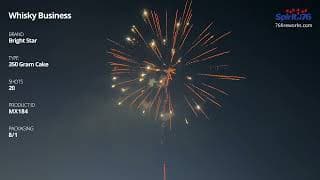 MX184 Whisky Business - 350 Gram Cake - Bright Star Fireworks