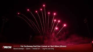SE227A 13s FanSweep Red Star Comet w/ Red Mine (25mm) - '76 Pro Line 2024 Production