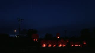 Sky Lantern Mass Launch