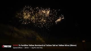 SE345 7s FanSlice Yellow Bombard w Yellow Tail w Yellow Mine (30mm) - '76 Pro Line - 2024 Production