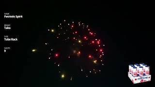 TB104 Patriotic Spirit - 9 shot Tube Rack - Tako Pyrotechnics
