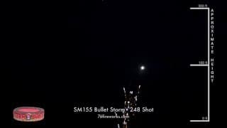 SM155 Bullet Storm - 248 Shot Fireworks