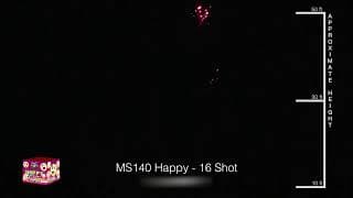 MS140 Happy Fireworks - 16 Shot