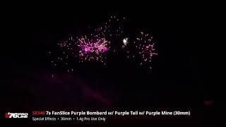 SE346 7s FanSlice Purple Bombard w Purple Tail w Purple Mine (30mm) - '76 Pro Line - 2024 Production
