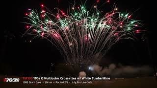 TM130 100s X Multicolor Crossettes w/ White Strobe Mine - '76 Pro Line 2024 Production