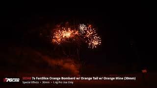 SE348 7s FanSlice Orange Bombard w Orange Tail w Orange Mine (30mm) - '76 Pro Line - 2024 Production