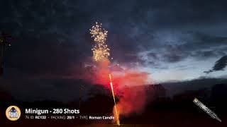 RC132 Minigun - 280 Shot Roman Candle - Tako Pyrotechnics 2024 Production