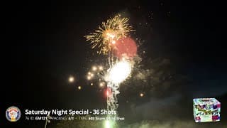 GM121 Saturday Night Special - 36 Shots 500 Gram - Brothers Fireworks 2024 Production
