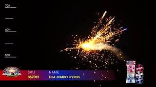 USA JUMBO GYROS BS7013 BRIGHT STAR FIREWORKS 2022 NEW ITEMS