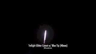 CM208 Twilight Glitter Comet w/ Blue Tip (40mm)